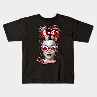 canadian woman Kids T-Shirt